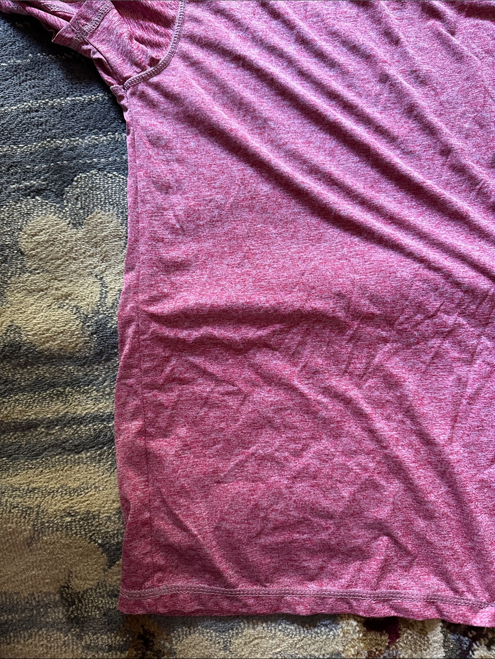 adidas Men’s Heather Raspberry Short Sleeve Performance Tee - Picture 7 of 8